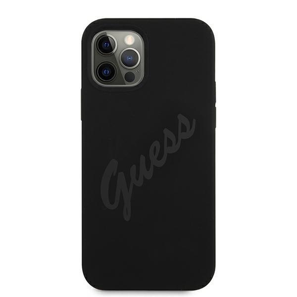 Guess GUHCP12LLSVSBK iPhone 12 Pro Max 6,7" czarny/black hardcase Script